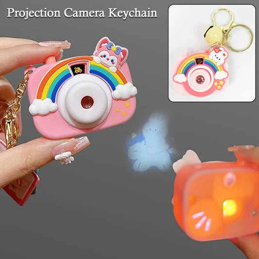 Mini Cam Magic: Projector Camera Keychain for Bags & Kids