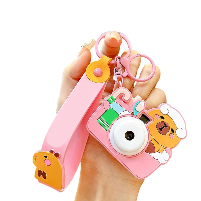 Mini Cam Magic: Projector Camera Keychain for Bags & Kids