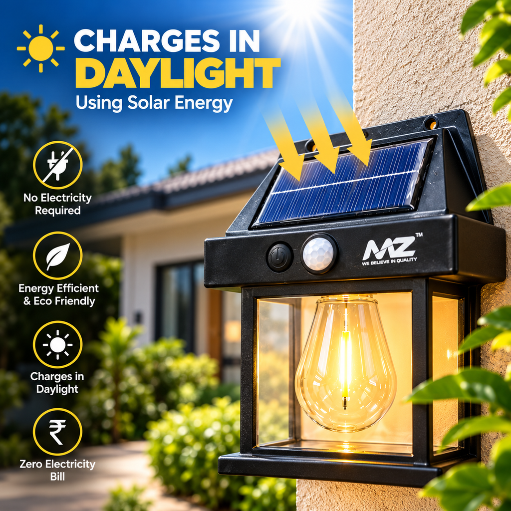 LumaGlow Solar Motion Sensor Light for Outdoors