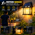 LumaGlow Solar Motion Sensor Light for Outdoors